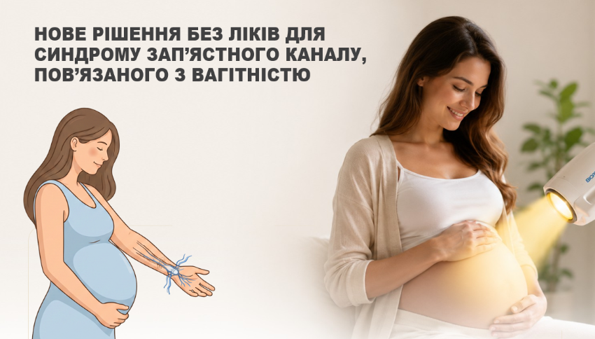 НОВЕ РІШЕННЯ БЕЗ ЛІКІВ ДЛЯ СИНДРОМУ ЗАП’ЯСТНОГО КАНАЛУ, ПОВ’ЯЗАНОГО З ВАГІТНІСТЮ